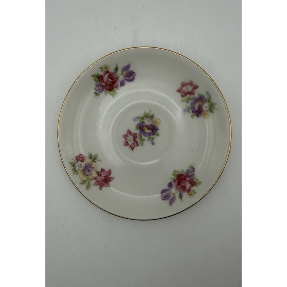 Vintage Schwarzenhammer Bavaria Demitasse Saucer 4.5" Germany US Zone Post WWII